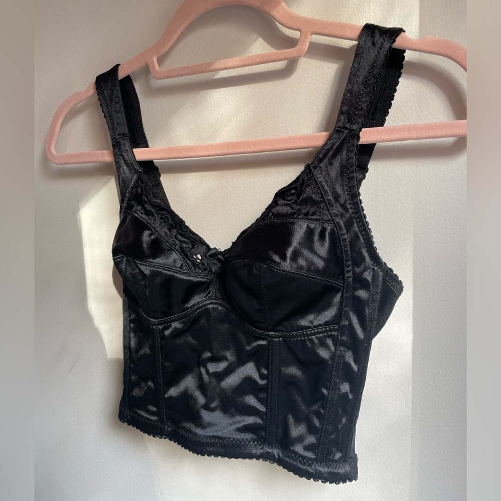 Vintage Diana Secret Black Bustier Corset Top